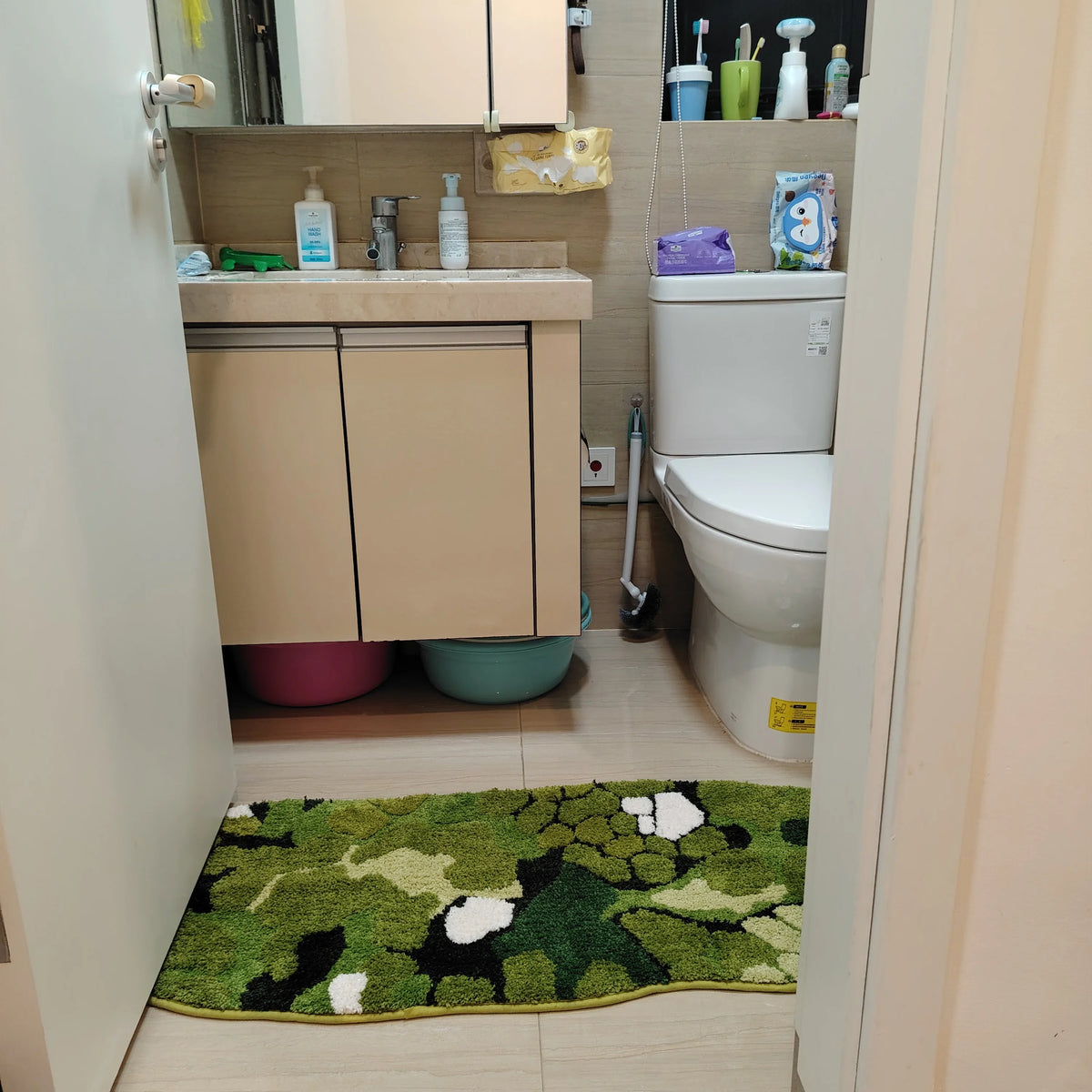 tapis camouflage vert pelucheux résistant décoloration moderne salon chambre voyage camping