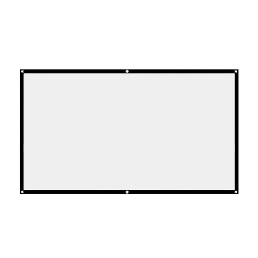 écran projection blanc noir pvc moderne 60 72 84 100 120 150 pouces