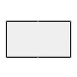 écran projection blanc noir pvc moderne 60 72 84 100 120 150 pouces