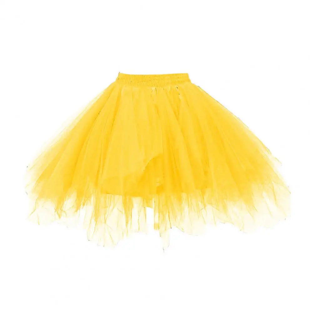 jupette tutu tulle femme classique élastique opaque mini blanc rose violet
