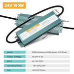 alimentation led étanche transformateur extérieur aluminium gris pilote dc 12v 24v éclairage