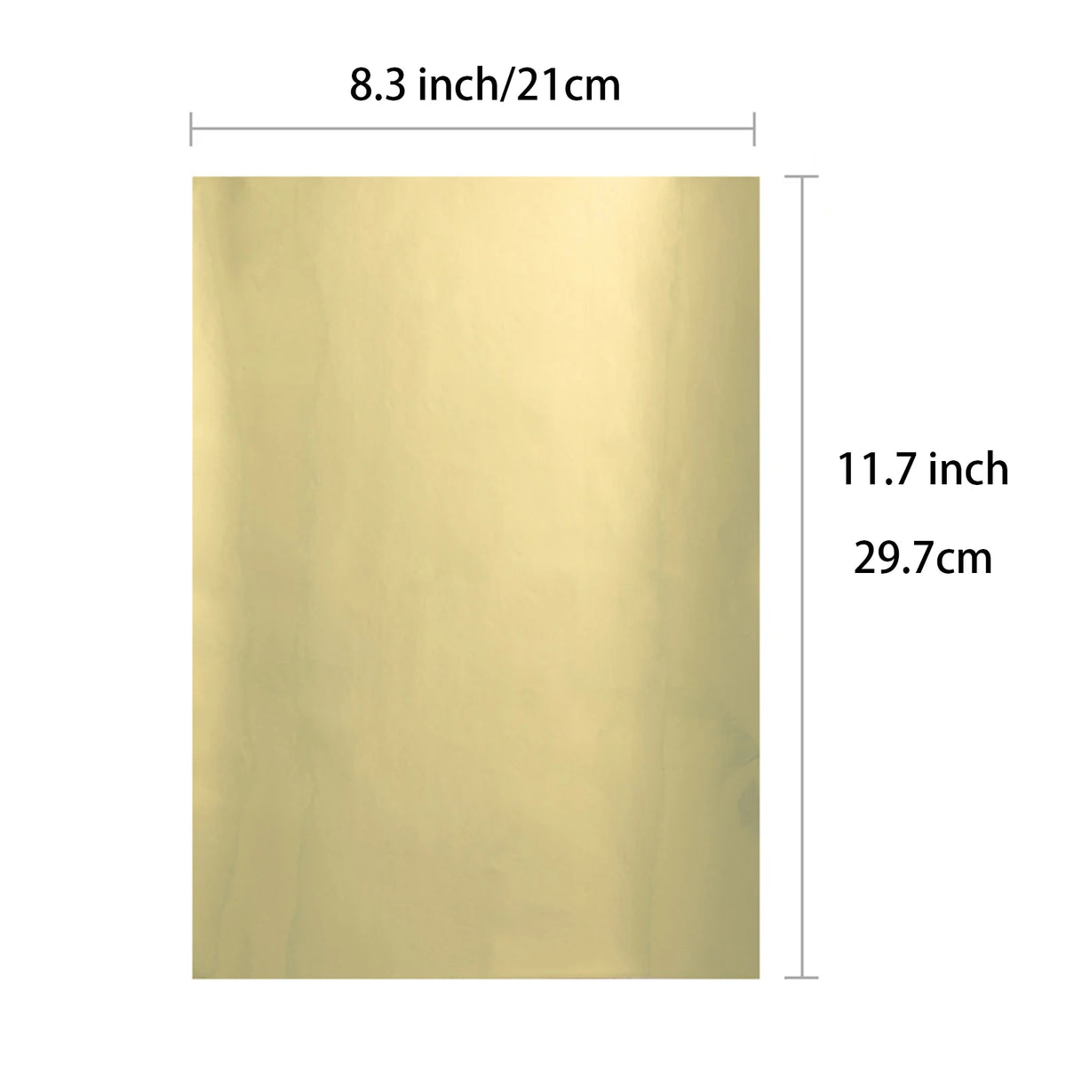 autocollants brillants dorés vinyle imprimable imprimante jet d'encre laser 21cm 29.7cm papier feuilles émaillage