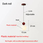 Suspension lumineuse moderne sphères translucides vert rose blanc orange rouge salon chambreôtel E27
