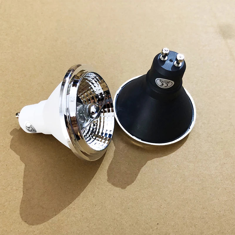 ampoule led gu10 projecteur encastré intérieur moderne blanc noir plafonnier maison éclairage maison