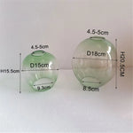 abat jour suspension moderne verre transparent vert marron gris bleu 15cm 18cm
