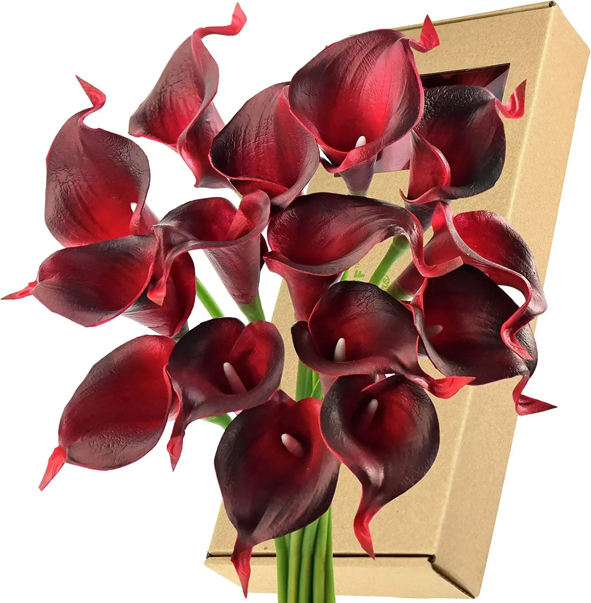 bouquet fleurs artificielles calla lily turquoise vert decoration intérieur moderne minimaliste