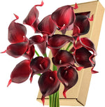 bouquet fleurs artificielles calla lily turquoise vert decoration intérieur moderne minimaliste