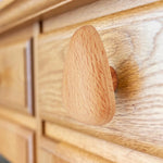 patère murale moderne boutons meuble bois clair grain bois adhésif utilisation multiple porte manteau