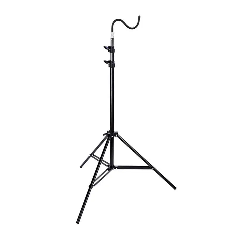 trépied lumineux camping led réglable 67 210cm noir moderne fixations vis