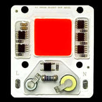 ampoule led cob 50w ac 220v blanc jaune rouge extérieure spotlight chip led moderne