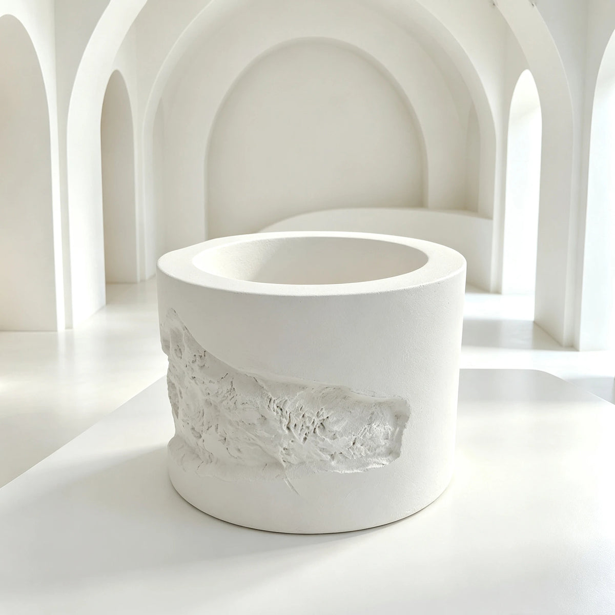 moule silicone forme cylindrique récipient décoratif pain shabbat bougie serviette table minimaliste rustique