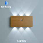 lampe murale led moderne rechargeable noir blanc bois 5000mAh interrupteur tactile chambre cuisine