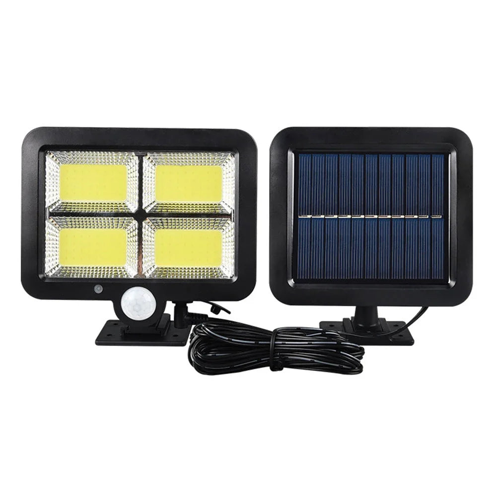 lampe murale solaire led moderne commande distance ip65 protection abs matériaux noir
