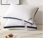 coussin gris motif géométrique moderne anti apnée therapy gonflable literie coton polyester qualite occlusion