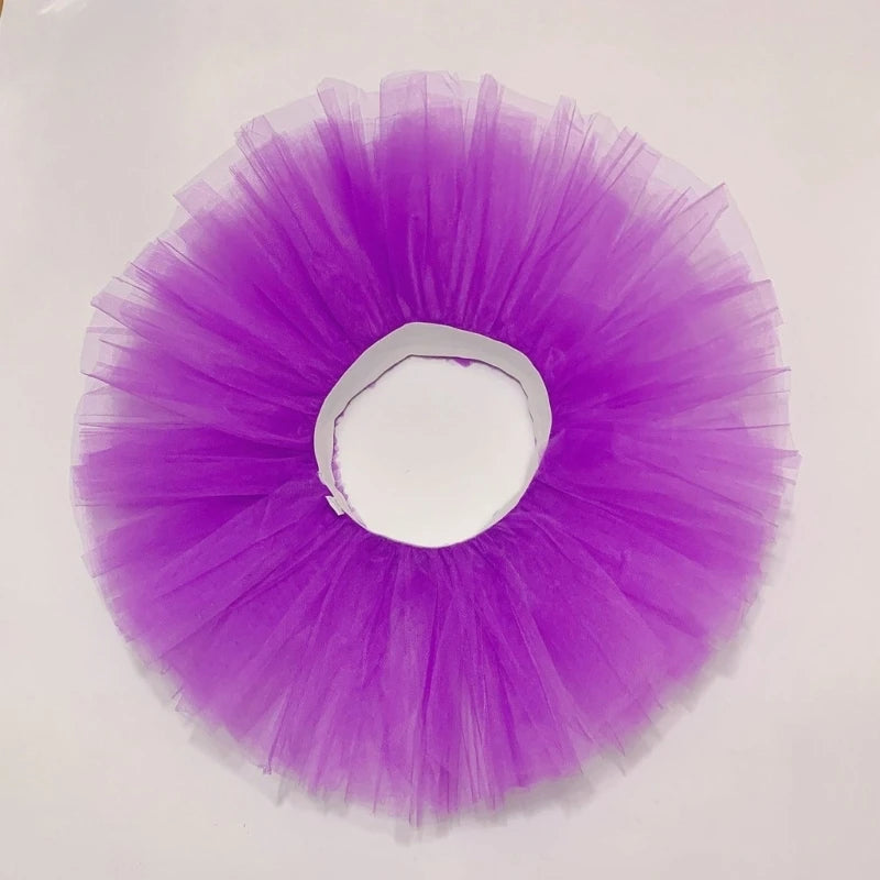 Jupe tutu tulle opaque classique multicolore adulte princesse plissée mini dài dessus genou