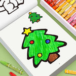 livre coloriage enfants dessins train voiture pomme poisson crayons huile illustrations françaises