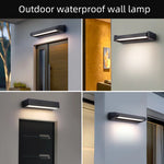 lampe murale moderne led ip65 noir blanc 2492000lm 110240v aluminium hydrofuge