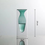 vases verre modernes transparents sphères bleu vert rose violet orange