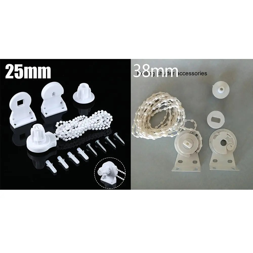 Kit fixation stores roulants blanc moderne rondelles vis câble 25mm 38mm