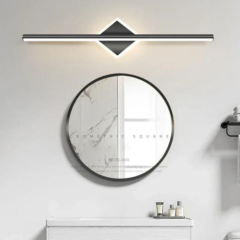 applique murale led moderne argentée dorée geometrique minimaliste chambre salon