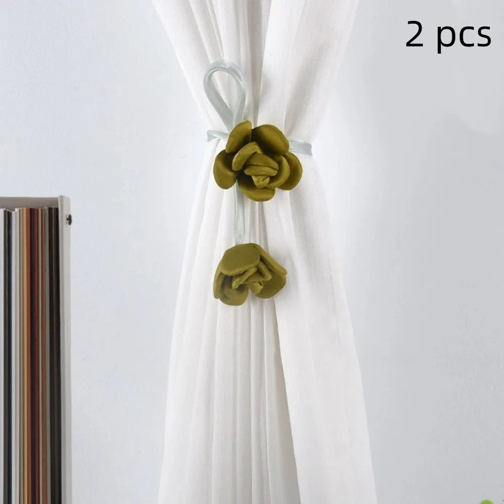 rubans fleurs tulipe couleur rose beige jaune vert clair décoratifs ajustables intérieurextérieur