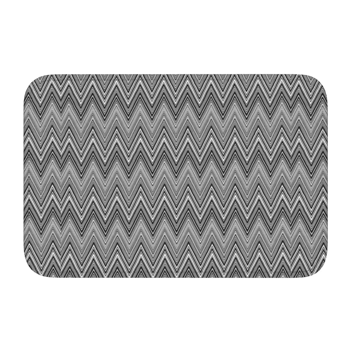 tapis moderne multicolore zigzag antidérapant polyester extérieur intérieur bain chambre