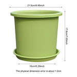 pot fleurs moderne plastique vert pot plantes succulentes aménagement extérieur jardinage assise amovible