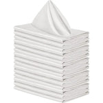 serviettes satin rose pâle classiques 43x43cm table mariage fête maison restaurant