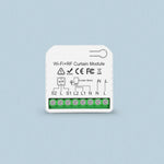 module rideau motorisé wifi rf télécommande sans fil batterie 12v blanc moderne