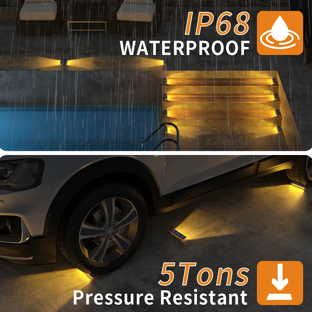 éclairage solaire led moderne bleu autoadhésif ip68 étancheextérieur pas cher autonomie longue