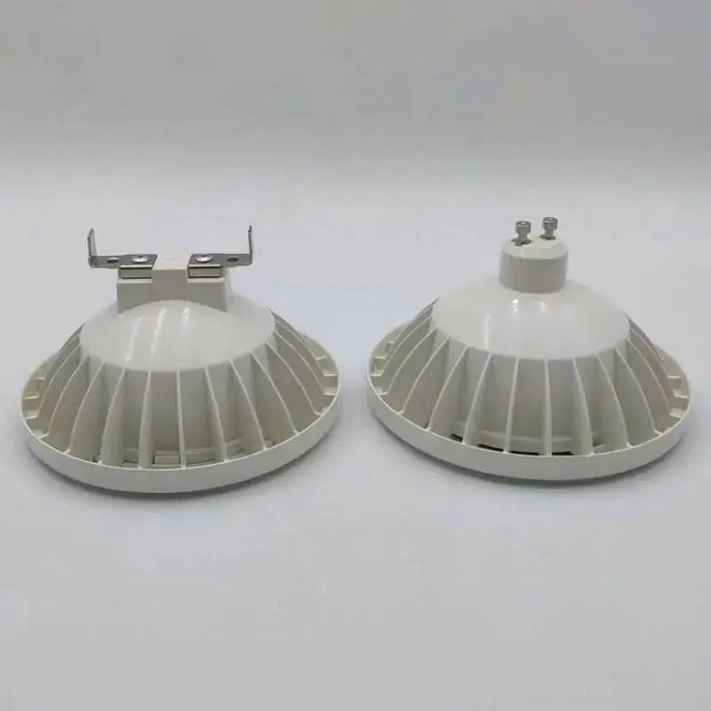 ampoule led spot gu10 g53 blanc aluminium moderne grille refroidissement clips