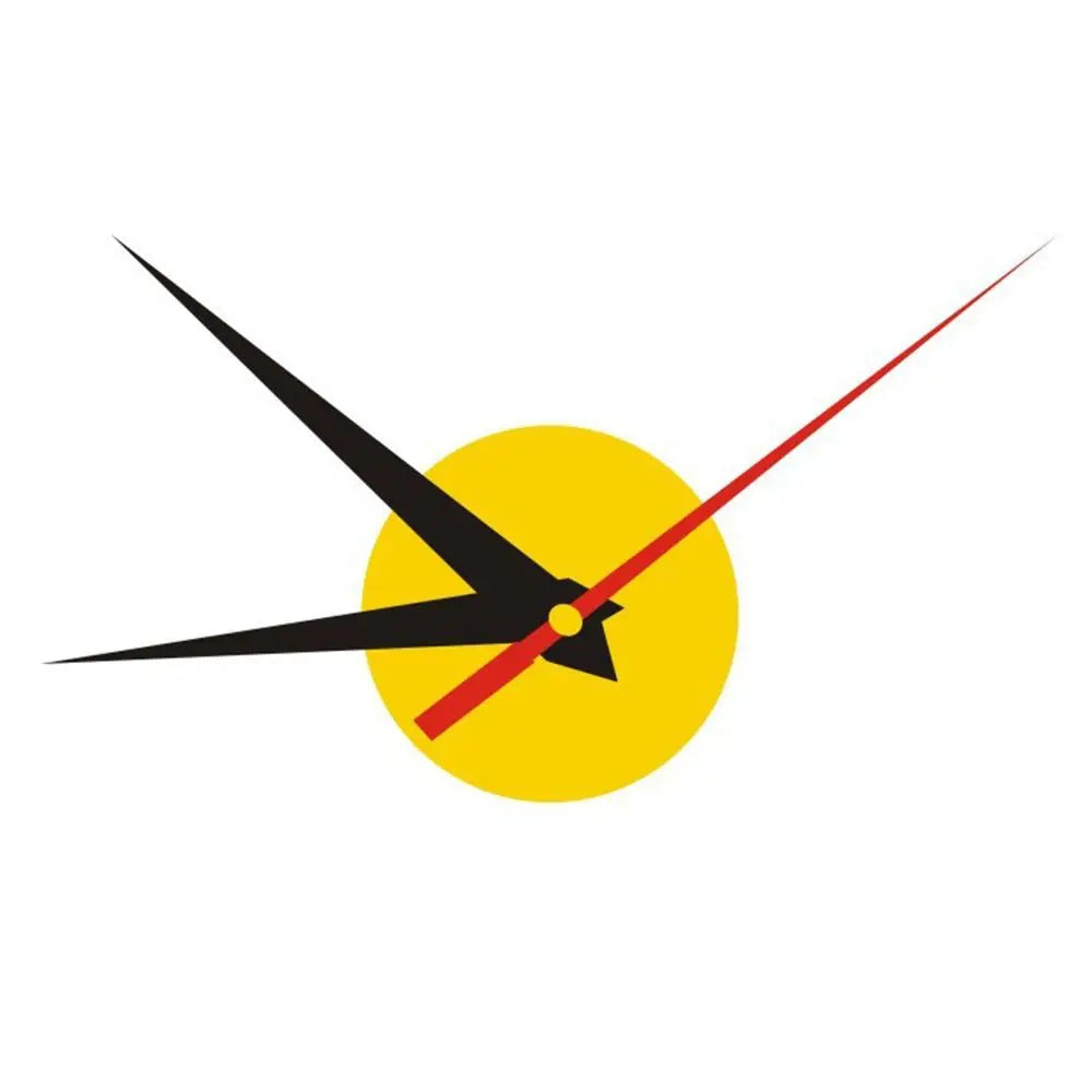 horloge murale verte minimaliste adhésive aiguilles noires pièces rechange rond opaques DIY