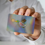stylo waterproof autocollant full cover carte credit dessin anime canards coeurs mains human made