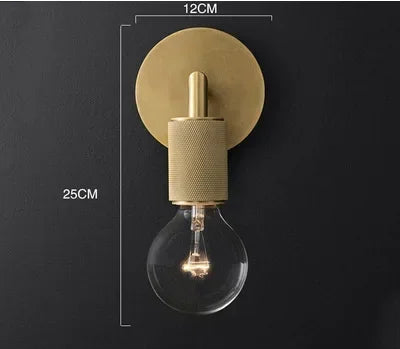Lampe murale moderne or blanc transparent salle manger chambre coucher