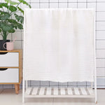 couverture bébé gaze plissée vert pastel douce 12 mois blanc bleu clair