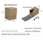 boîte rangement cartes cuir pu imperméable pliable moderne multicolore organisateur jeux