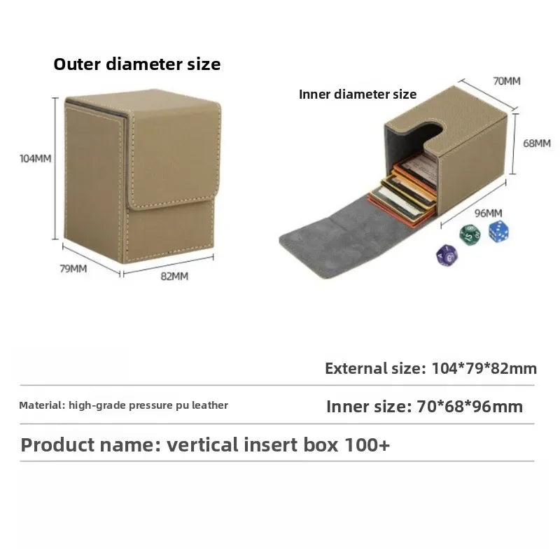 boîte rangement cartes cuir pu imperméable pliable moderne multicolore organisateur jeux