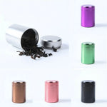 boîtes thé métal violet moderne respectueux environnement stockage organiser diverse utilisation