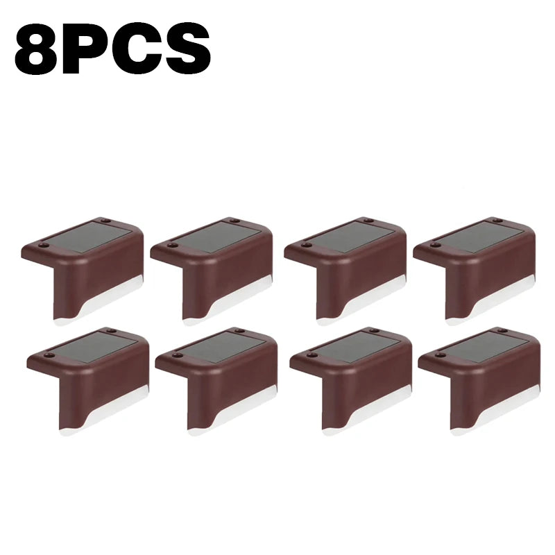 lumière solaire extérieure noire ip65 moderne pièces éclairage marche led minimaliste