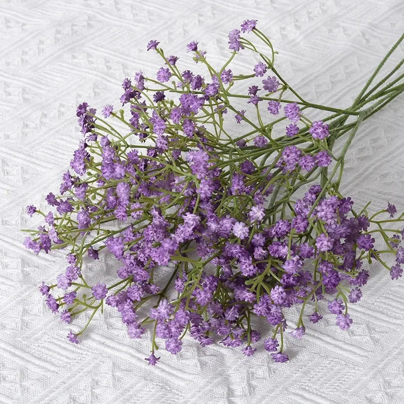 bouquet fleurs gypsophila artificiel blanc mariage anniversaire décoration intérieure naturel