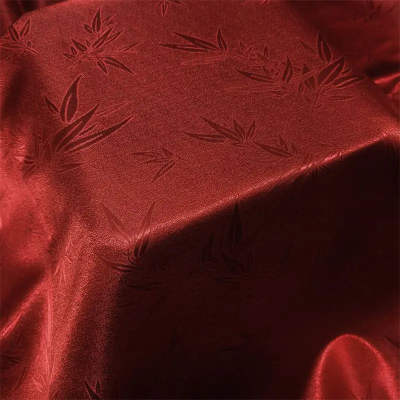 tissu brocart bambou vert rouge blanc élégant bricolage maison décor cosplay 150cm polyester