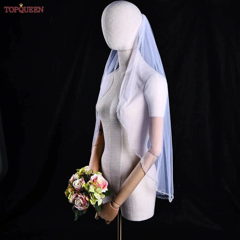 voile mariée blanc bord classique peigne romantique soirée