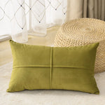 housse coussin velours décorative canapé salon moderne couleur unie simple