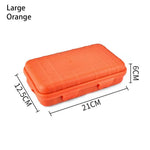 boîtes rangement noir orange marron pratique robuste réutilisables poignées trousses premiers secours