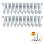 rangement couvercles blanc pratique moderne fixation murale compartiments divers conteneurs cuisine organizerHooks