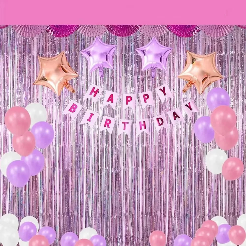 rideau soie franges violet moderne festif anniversaire mariage photomaton 1m 2m