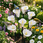 abreuvoir oiseaux céramique station abreuvement abeilles bain papillons piquet jardin décoration extérieur fleurs rouges