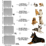 tapis refroidissement animal compagnie gris quilté moderne confortable tissu polyester lavable antidérapant taille xl