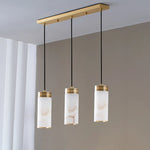 suspension lumineuse moderne marbre cuivre blanc doré chambre salon étude