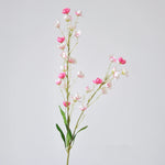 bouquet artificiel fleurs simples feuilles vertes moderne mariage noël rose blanc